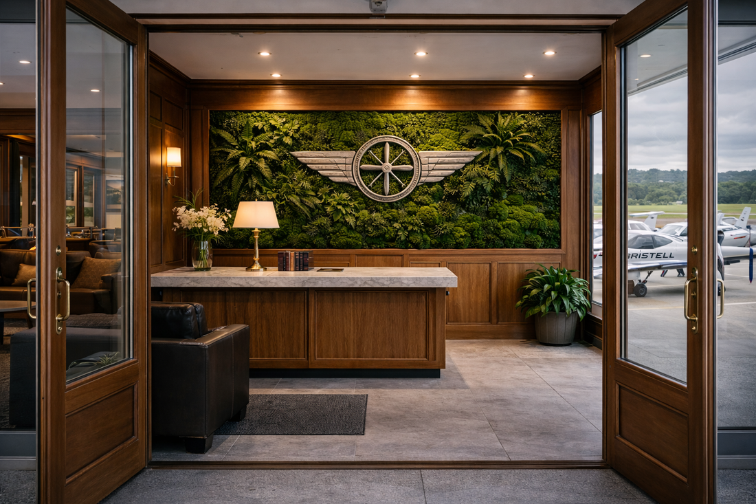 Pareti vegetali per club: come ingresso e lounge alzano la percezione dei soci in 5 secondi